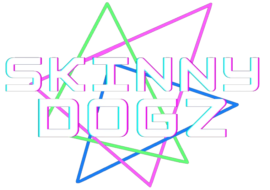 Logo of Skinny Dogz, emphasizing a sleek and modern design.